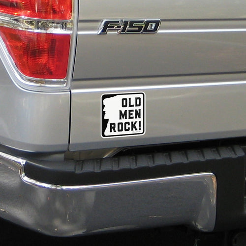 Old Men Rock Sign Sticker - Chowdaheadz