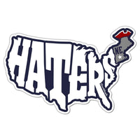 New England Haters Map Sticker - Chowdaheadz