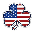 Shamrock Stars & Stripes Sticker - Chowdaheadz