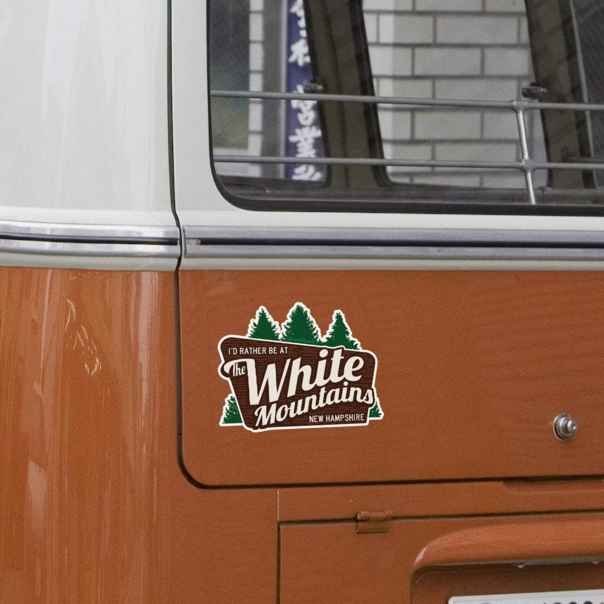 I'd Rather Be At The White Mountains NH Sticker - Chowdaheadz