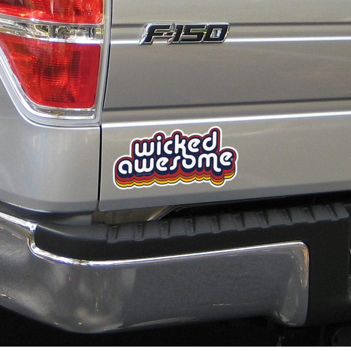 Wicked Awesome Retro Sticker - Chowdaheadz