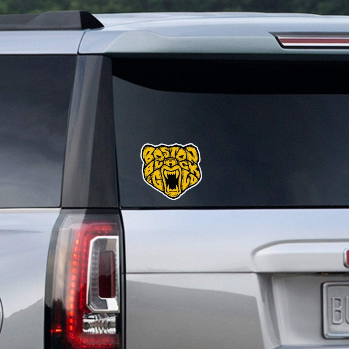 Boston Black & Gold Bear Sticker - Chowdaheadz