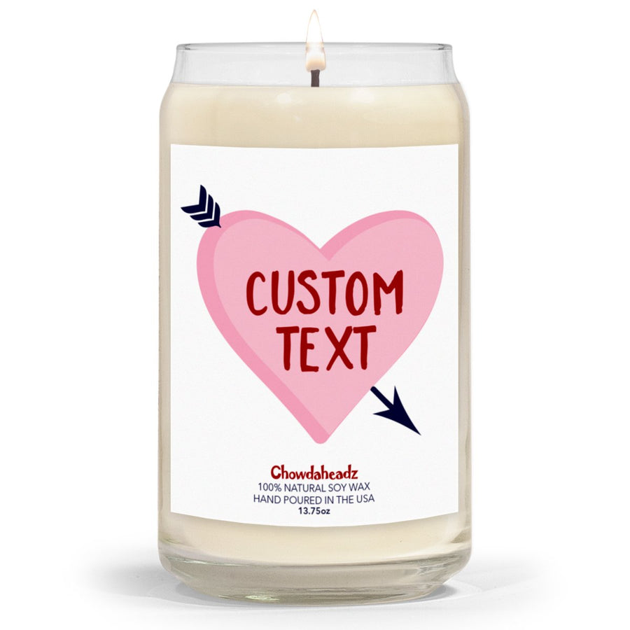 Custom Heart Love 13.75oz Candle - Chowdaheadz