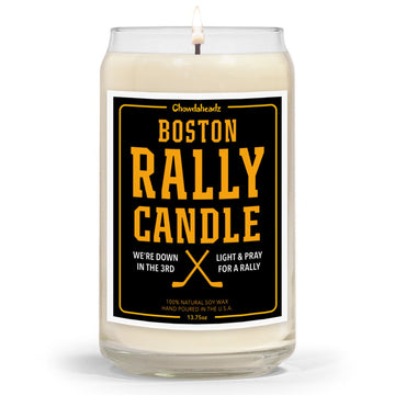 Boston Hockey Rally Candle - 13.75oz - Chowdaheadz