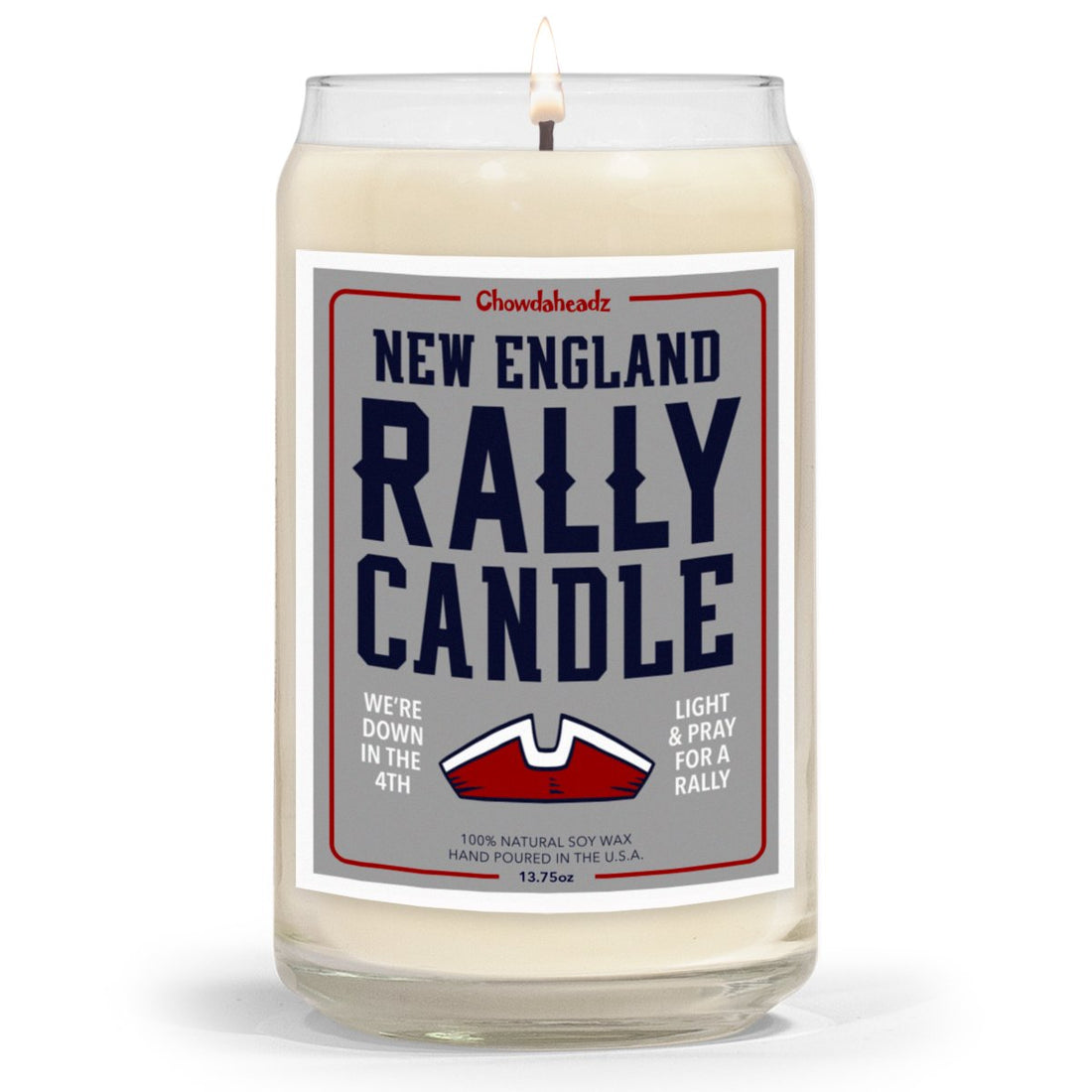 New England Football Rally Candle - 13.75oz - Chowdaheadz
