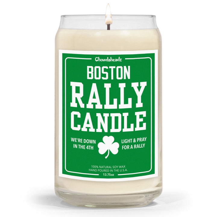 Boston Basketball Rally Candle - 13.75oz - Chowdaheadz