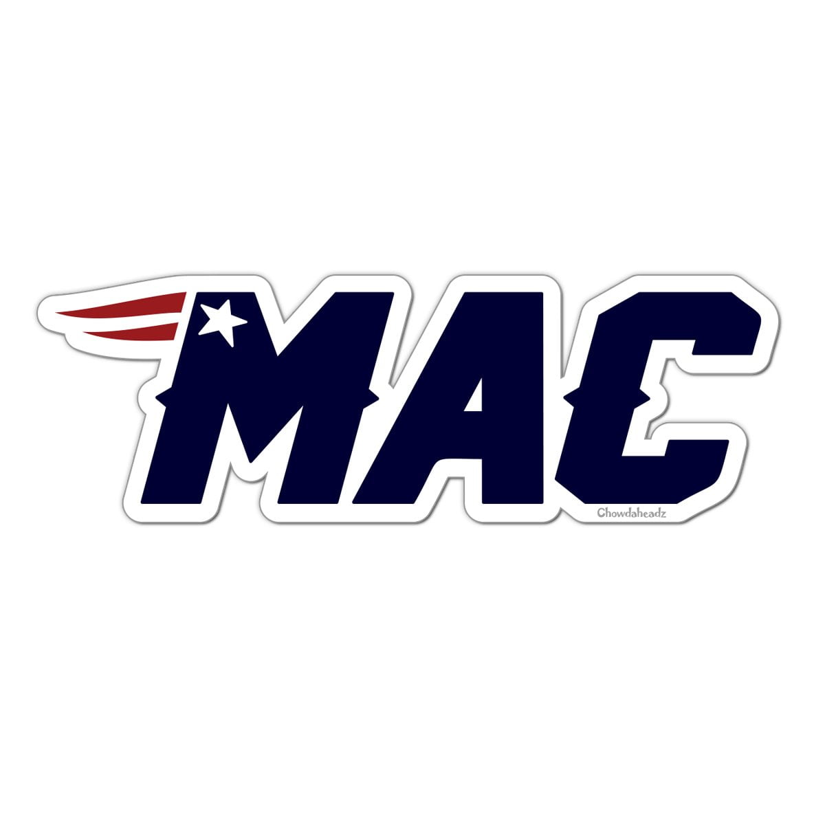 MAC New England Sticker - Chowdaheadz