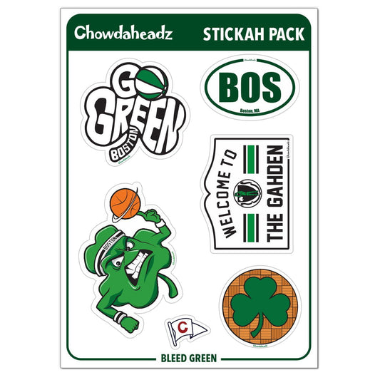 Bleed Green Stickah Pack - Chowdaheadz
