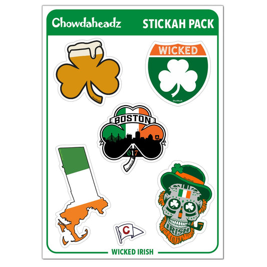 Wicked Irish Stickah Pack - Chowdaheadz