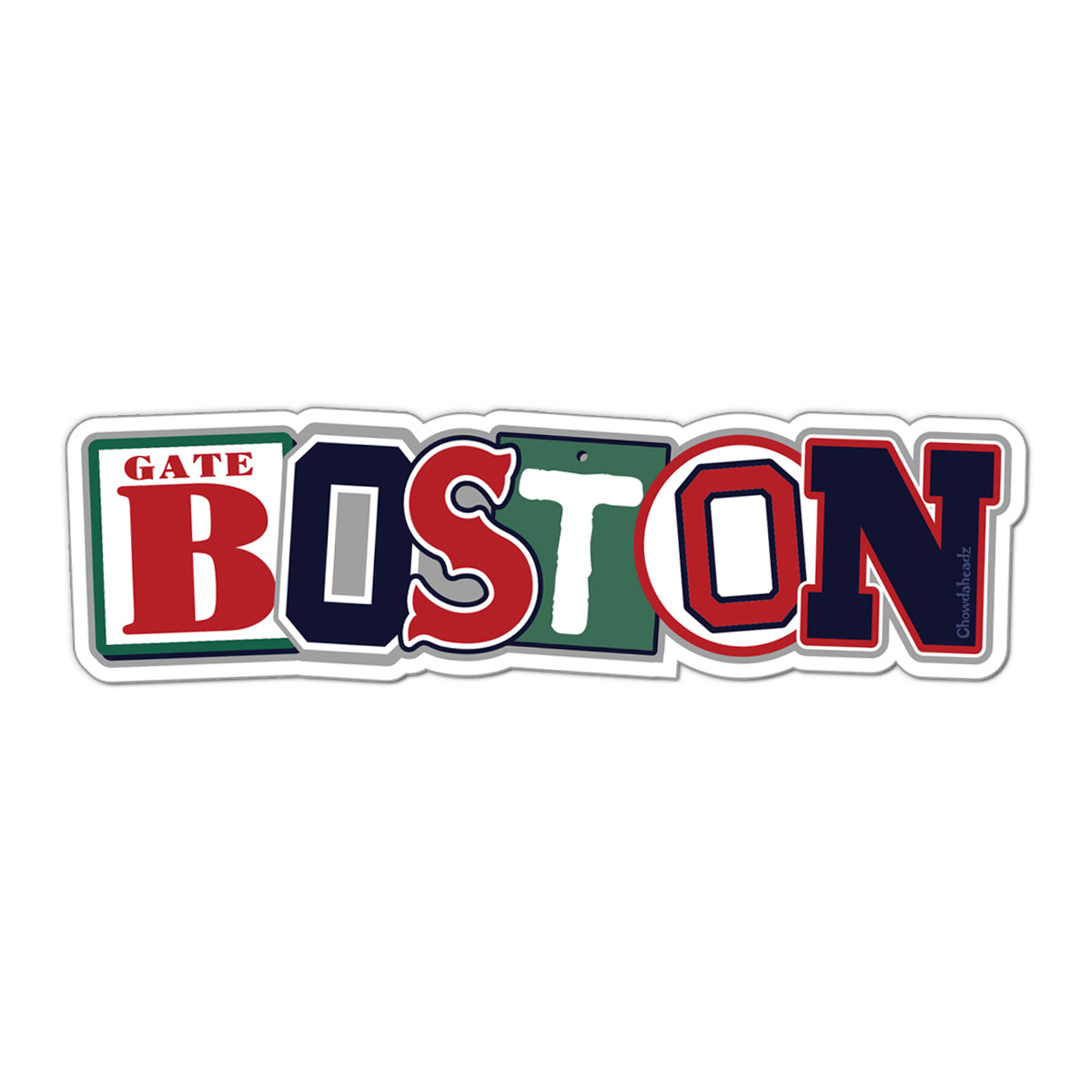 Boston Baseball Pride Sticker - Chowdaheadz