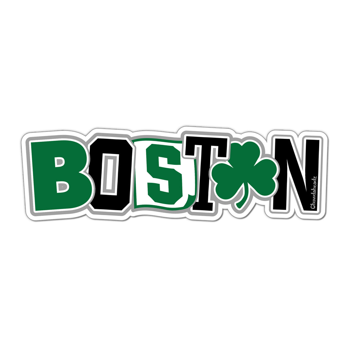 Boston Basketball Pride Sticker - Chowdaheadz