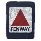 Distressed Fenway Sign Sherpa Fleece Blanket - Chowdaheadz