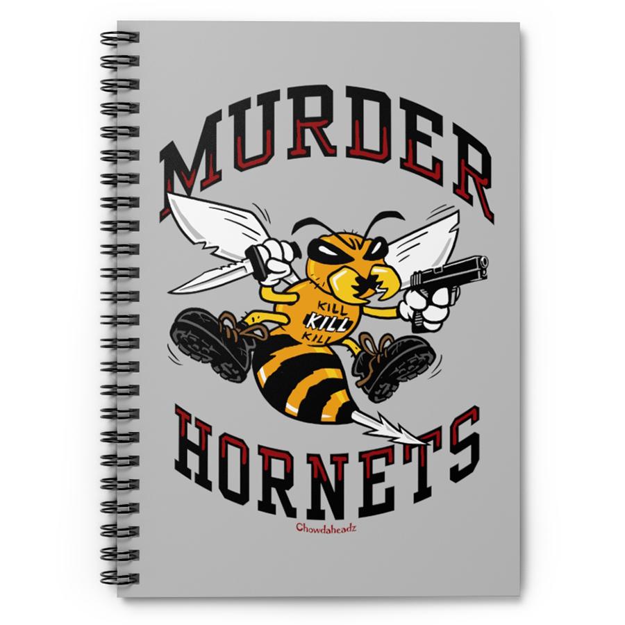 Murder Hornets Spiral Notebook - Ruled Line - Chowdaheadz