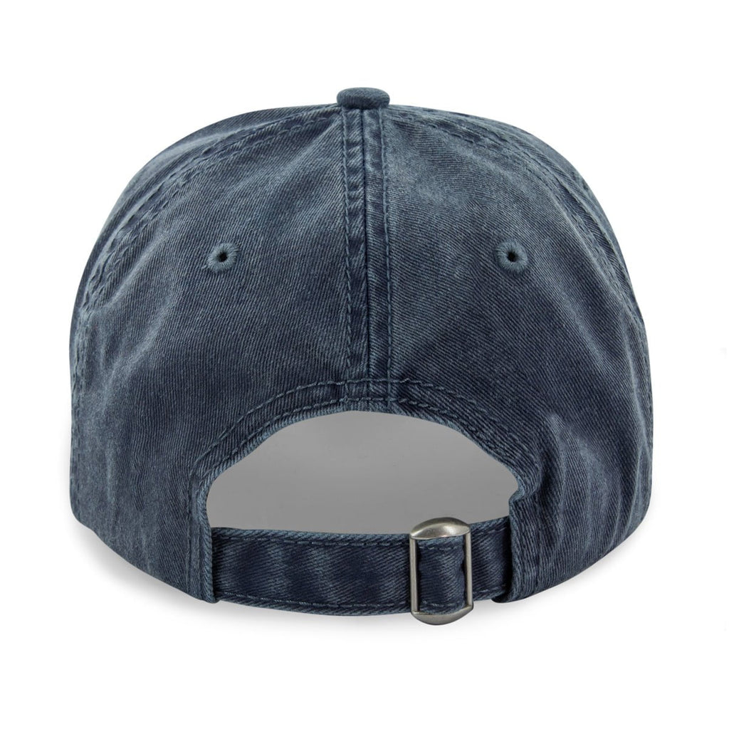 Fenway Printed Patch Washed Dad Hat — back view in Navy
