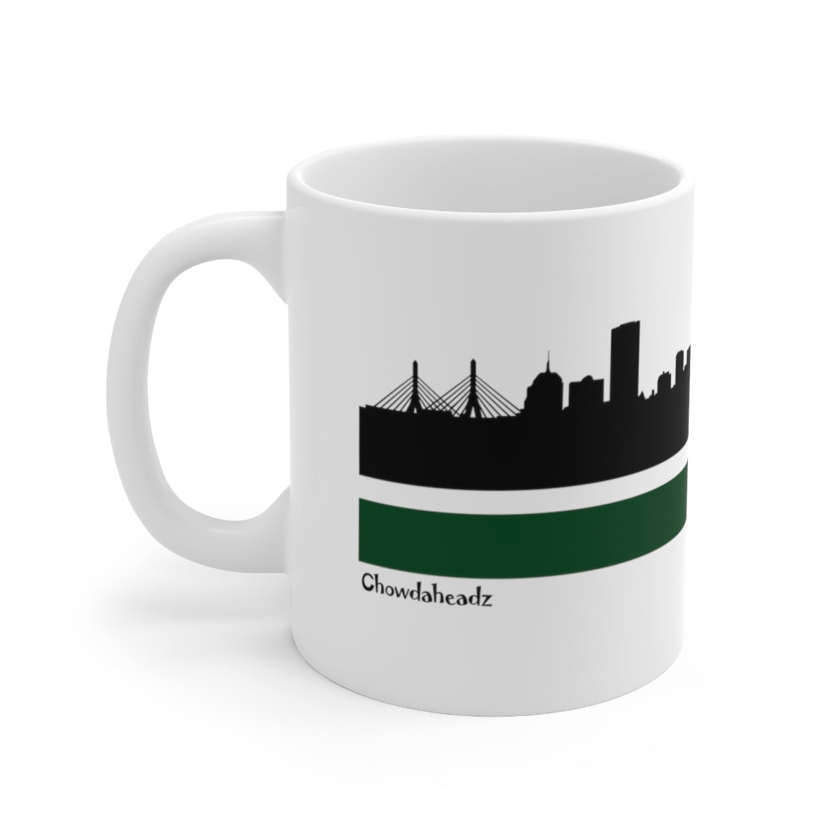 Boston 617 Shamrock Sideline 11oz Coffee Mug - Chowdaheadz