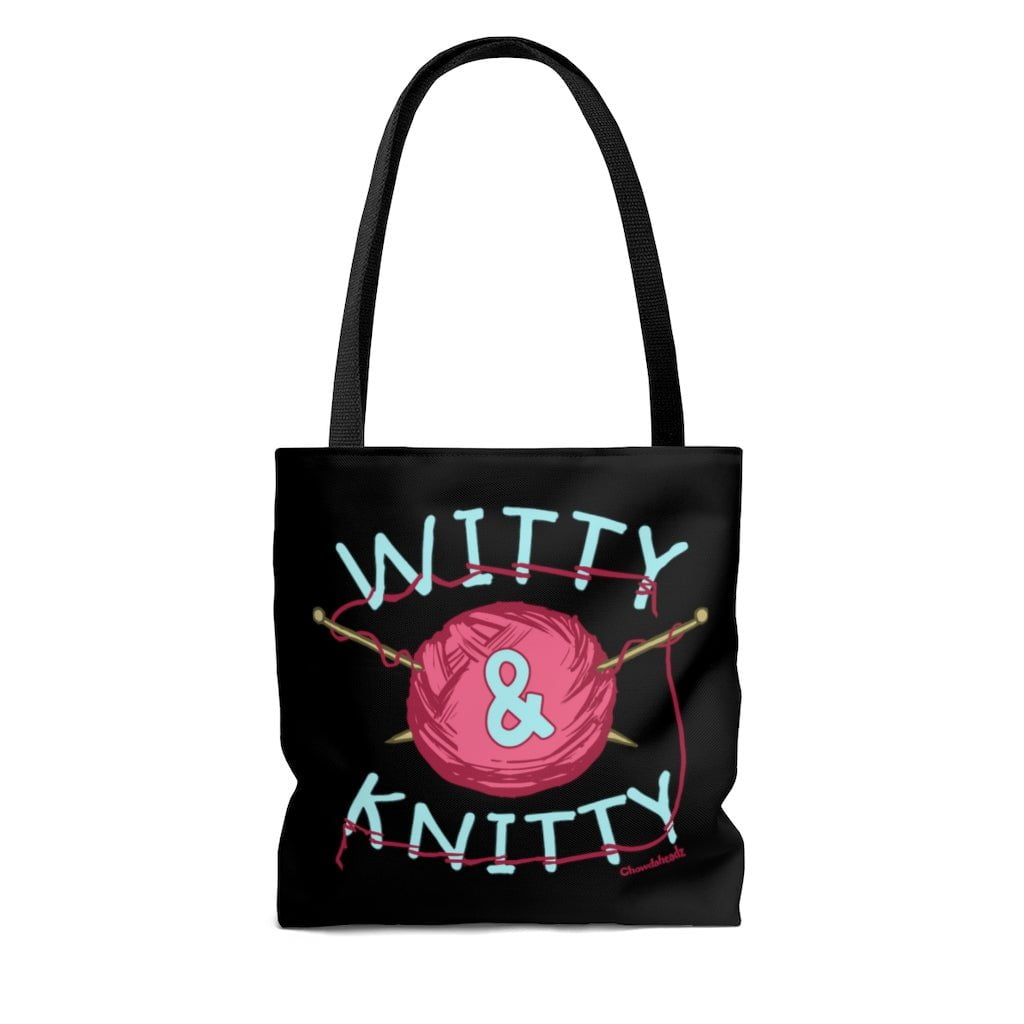 Witty & Knitty Tote Bag - Chowdaheadz