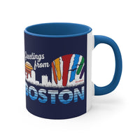 Greetings from Boston Accent Coffee Mug, 11oz - Chowdaheadz