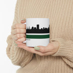Boston 617 Shamrock Sideline 11oz Coffee Mug - Chowdaheadz