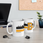 Boston B Black & Gold Sideline 11oz Coffee Mug - Chowdaheadz