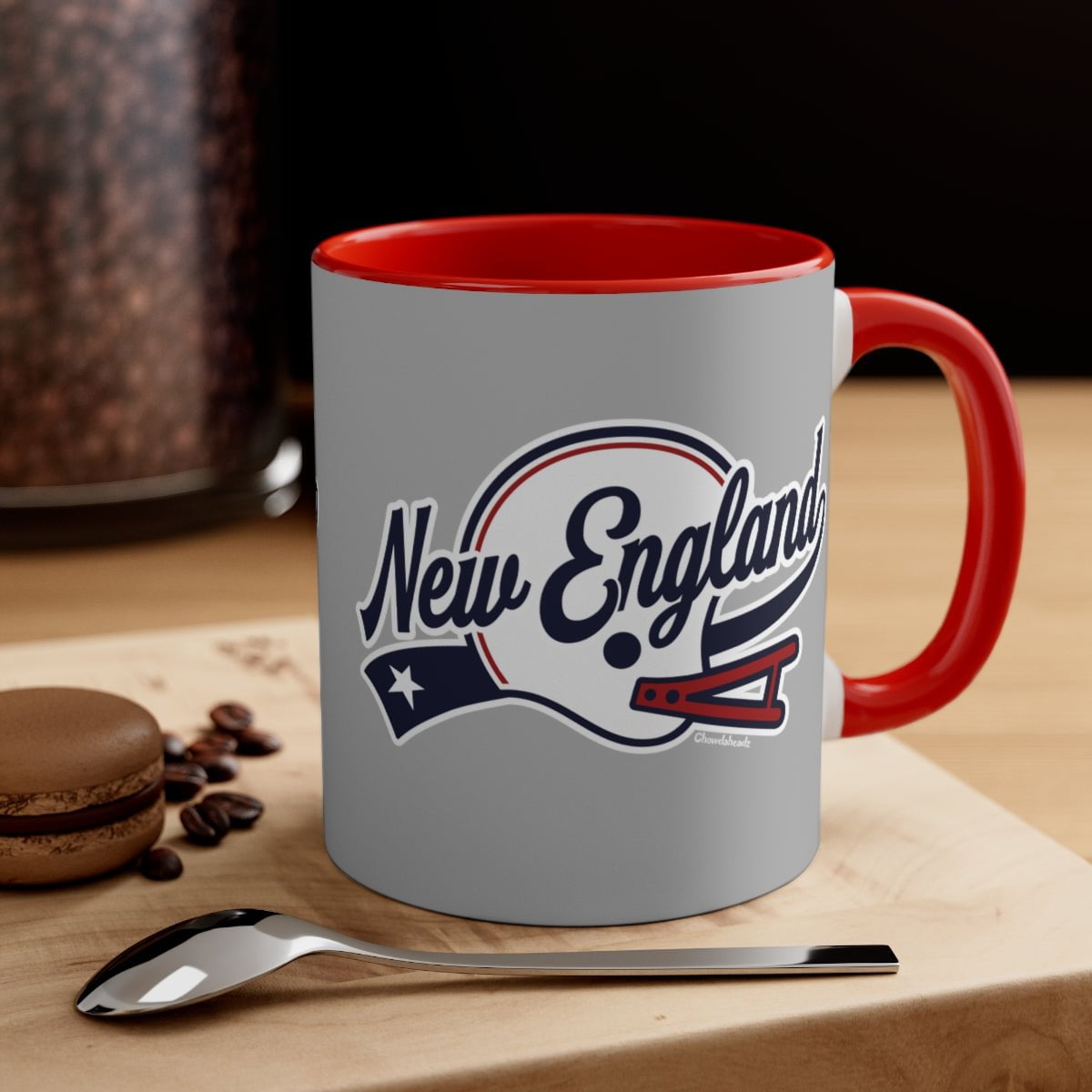 New England Script Accent Coffee Mug, 11oz - Chowdaheadz
