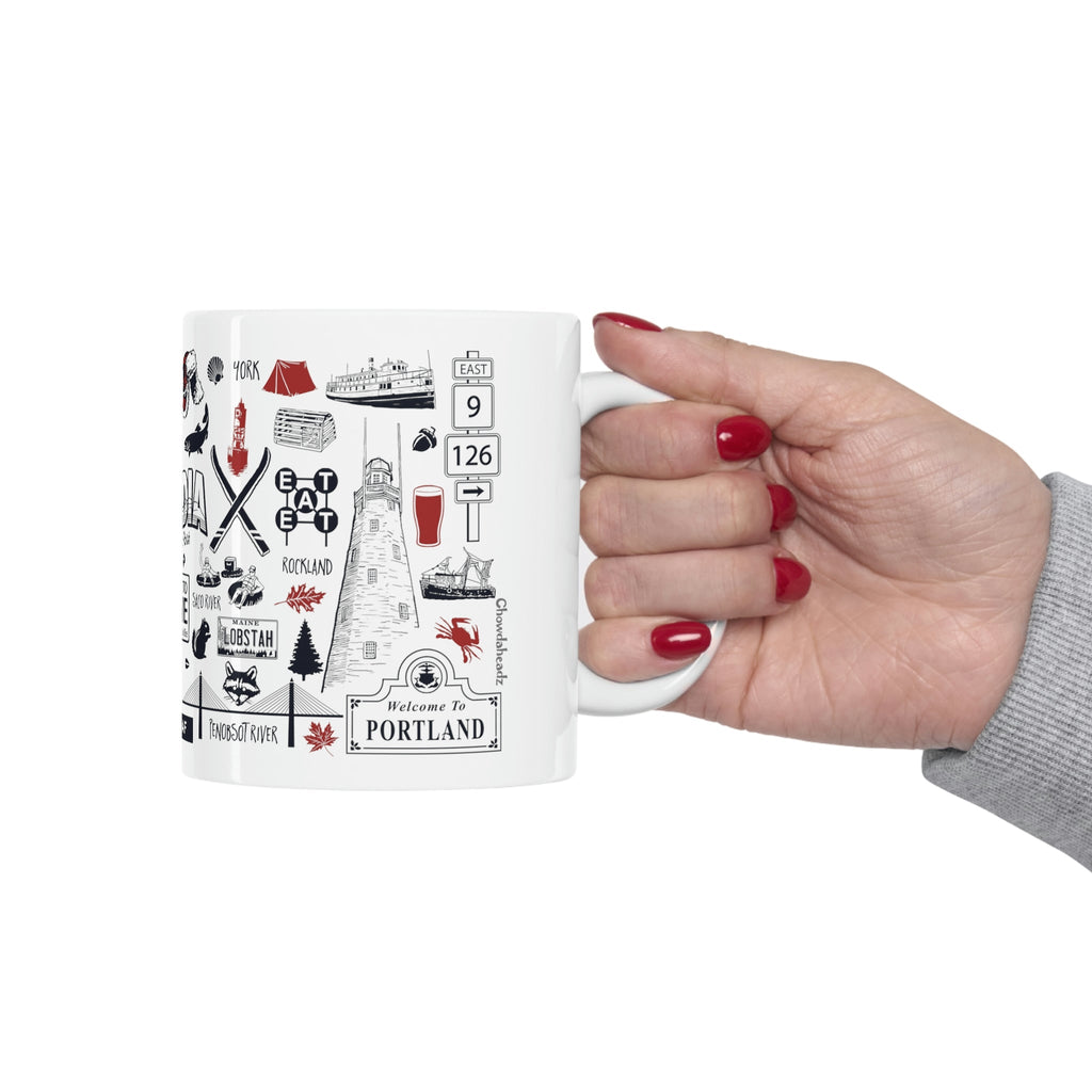 Maine Tourist Attraction 11oz Coffee Mug - Chowdaheadz