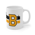 Boston B Black & Gold Sideline 11oz Coffee Mug - Chowdaheadz