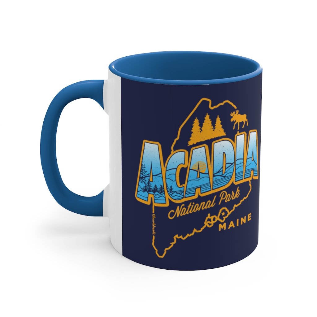 Acadia Accent Coffee Mug, 11oz - Chowdaheadz