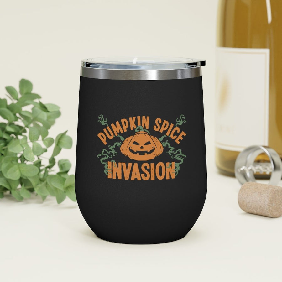 Pumpkin Spice Invasion Wine Tumbler - Chowdaheadz