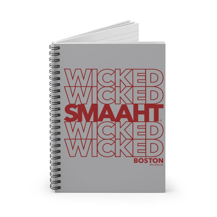 Wicked Smaaht Repeat Spiral Notebook - Chowdaheadz