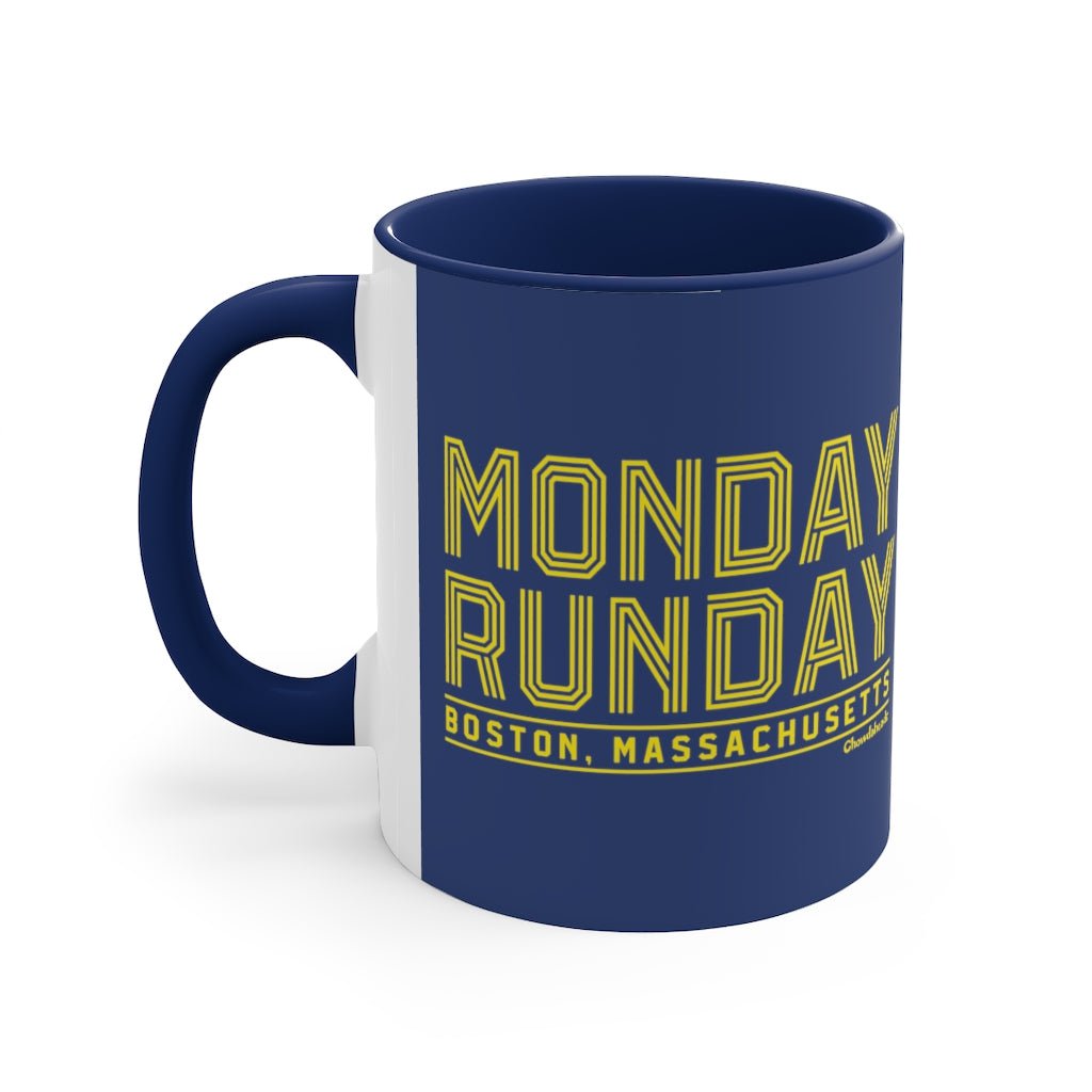 Monday Runday Accent Coffee Mug, 11oz - Chowdaheadz