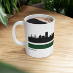Boston 617 Shamrock Sideline 11oz Coffee Mug - Chowdaheadz
