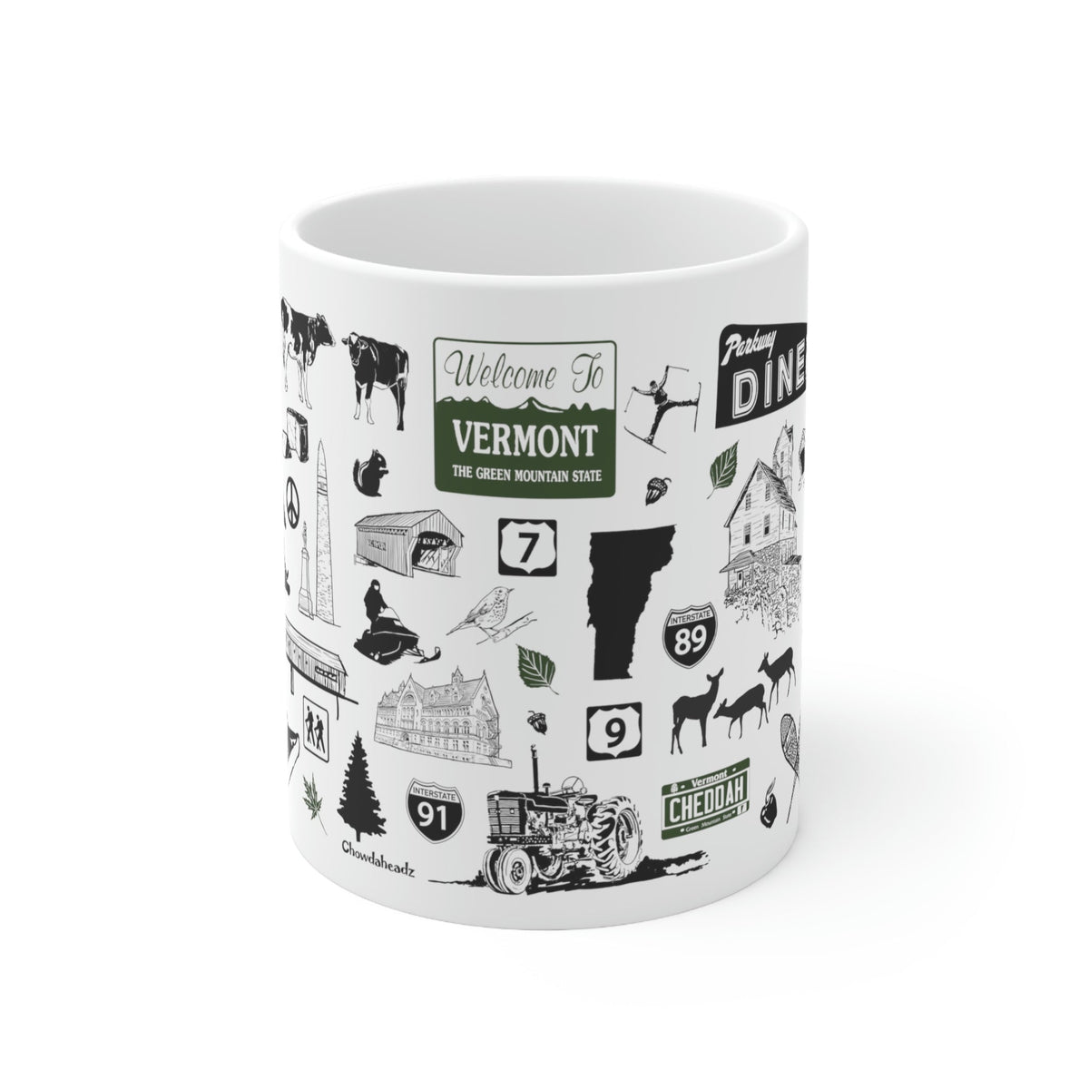 Vermont Tourist Attraction 11oz Coffee Mug - Chowdaheadz
