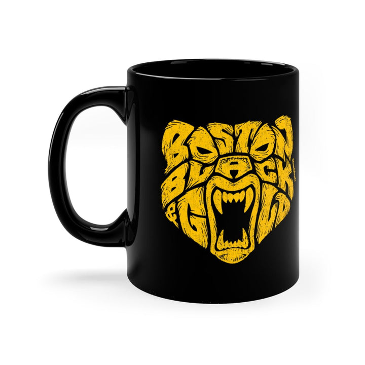 Boston Black & Gold Bear 11oz Coffee Mug - Chowdaheadz