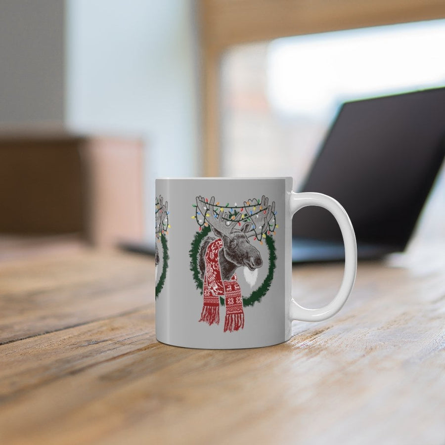 Merry Christmoose Ceramic Coffee Mug 11oz - Chowdaheadz