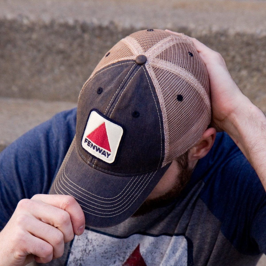Fenway Patch "Dirty Water" Mesh Trucker Navy Hat — additional product view in Navy