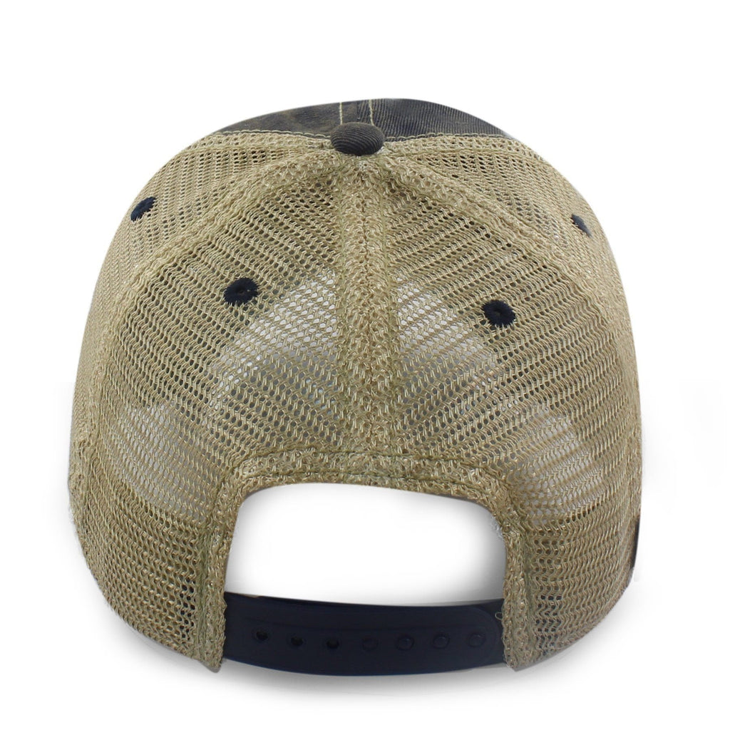 Fenway Patch "Dirty Water" Mesh Trucker Navy Hat — additional product view in Navy
