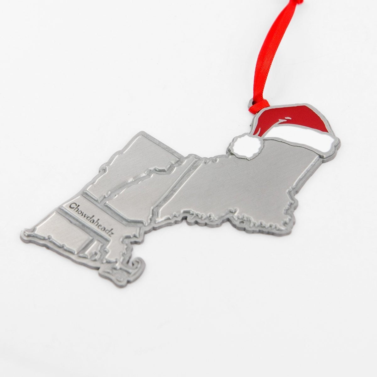 New England Santa Hat Ornament - Chowdaheadz