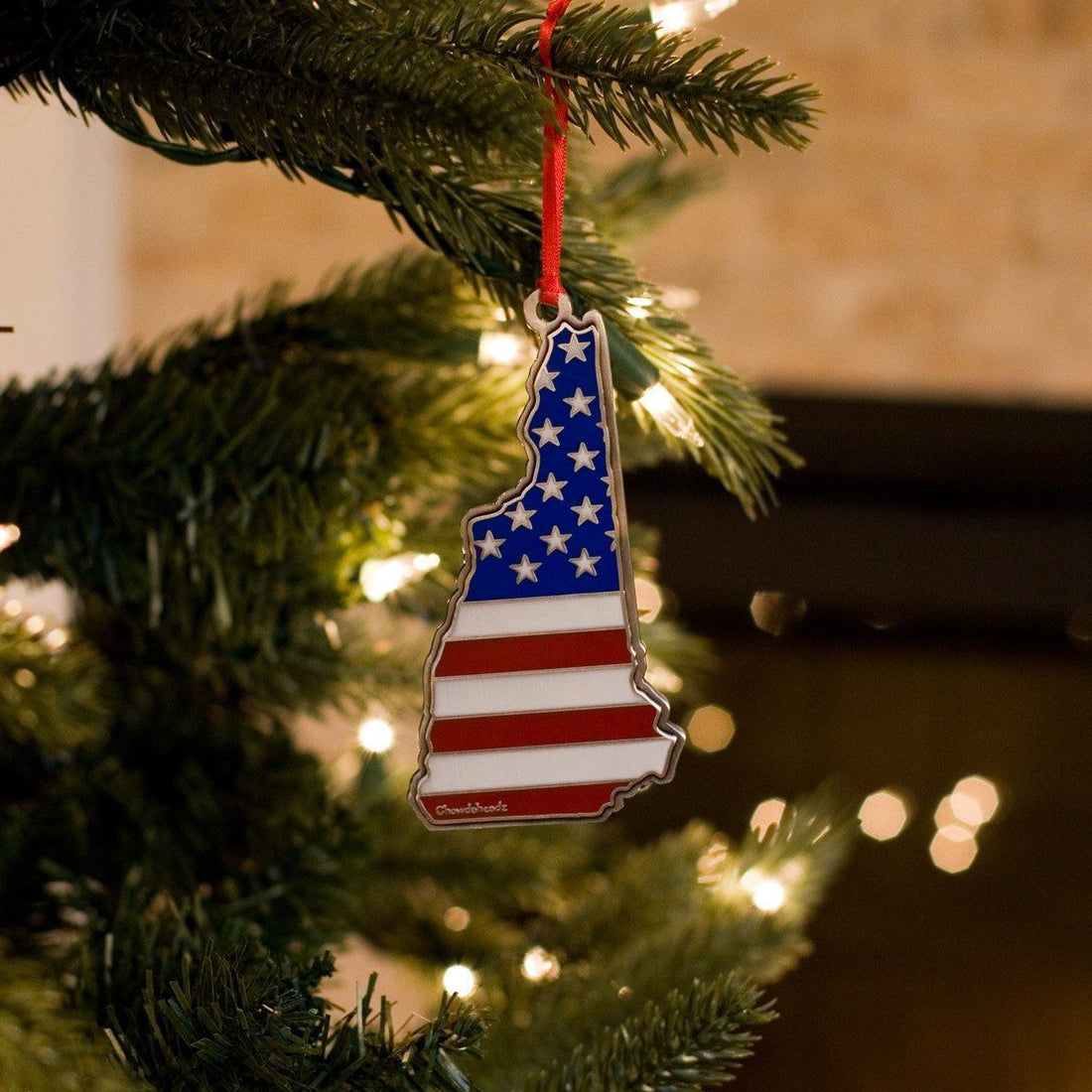 New Hampshire USA Christmas Ornament - Chowdaheadz