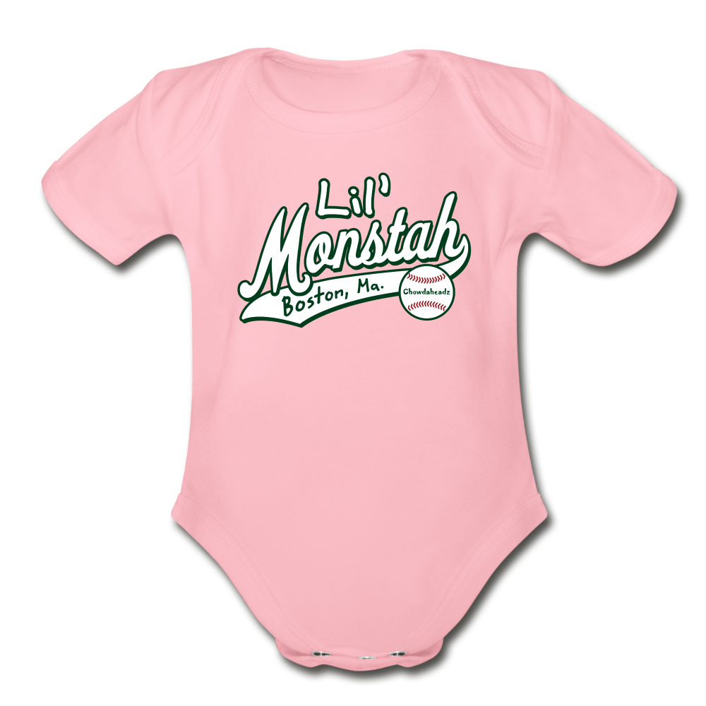 Little Monstah Infant One Piece - light pink
