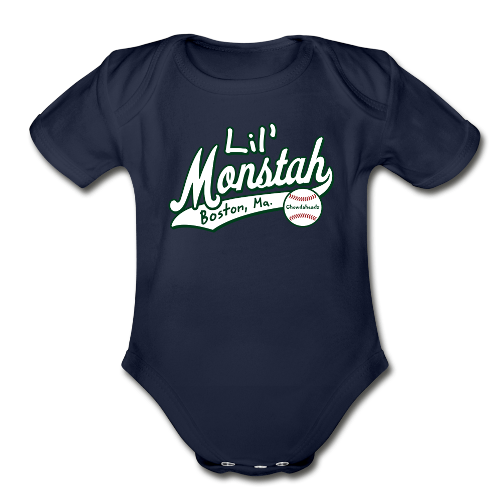 Little Monstah Infant One Piece - dark navy