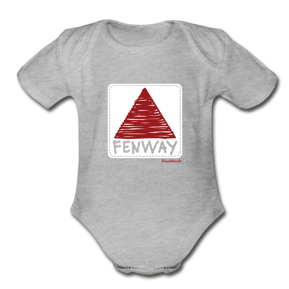 Fenway Sign Infant One Piece - heather grey