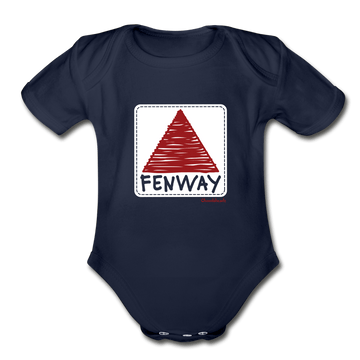 Fenway Sign Infant One Piece - dark navy