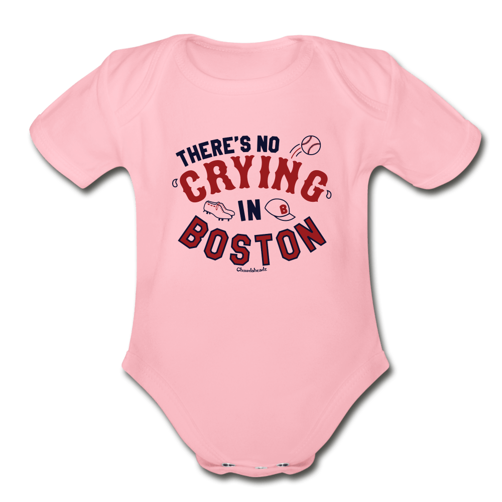 There's No Crying In Boston Infant One Piece - light pink