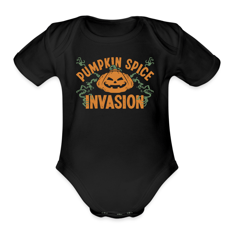 Pumpkin spice Invasion Infant One Piece - black
