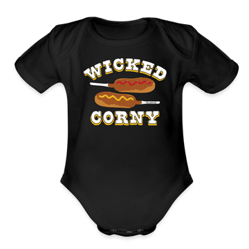 Wicked Corny Infant One Piece - black