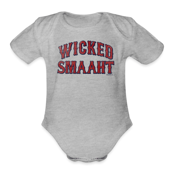 Wicked Smaaht Clubhouse Infant One Piece - heather grey