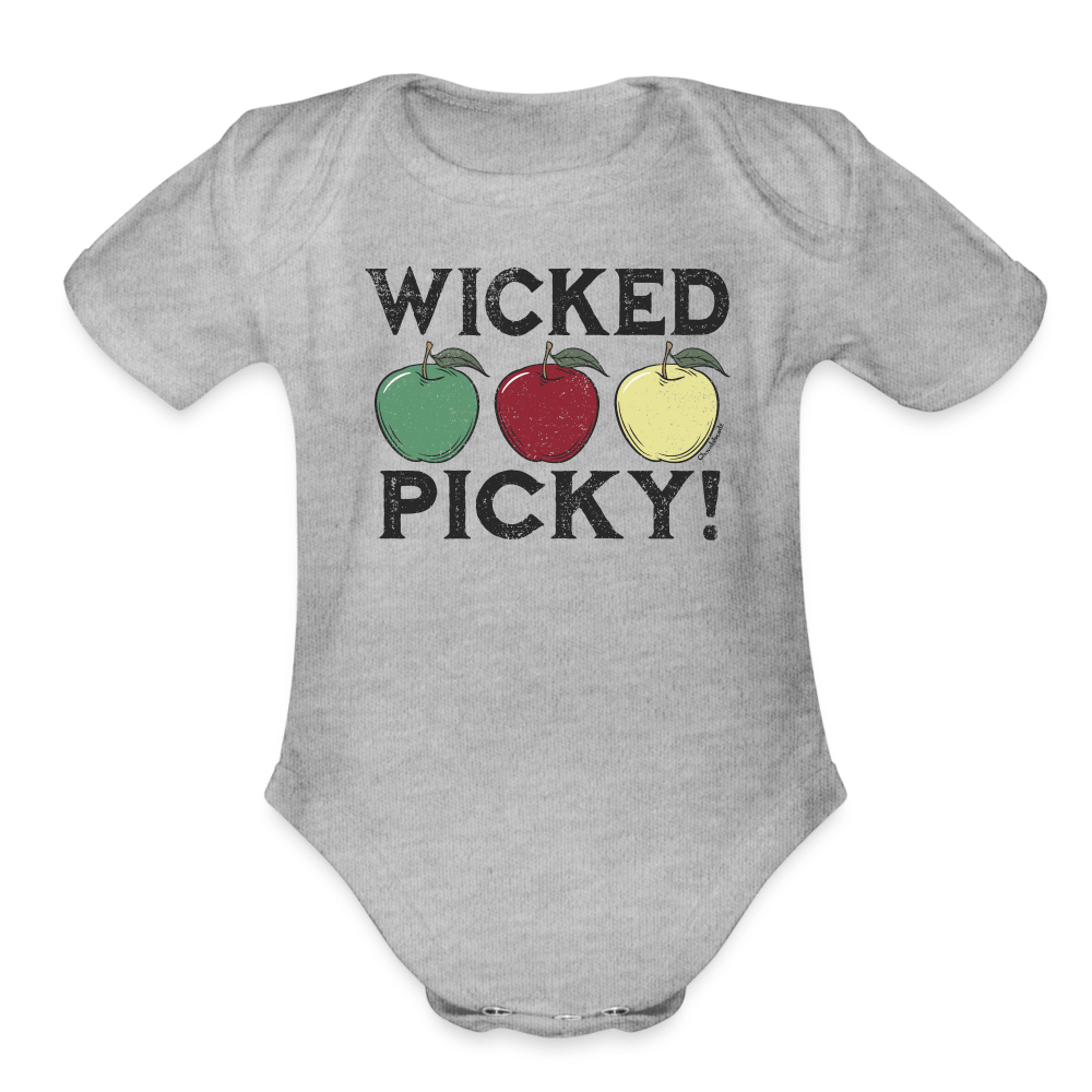 Wicked Picky Infant One Piece - heather grey