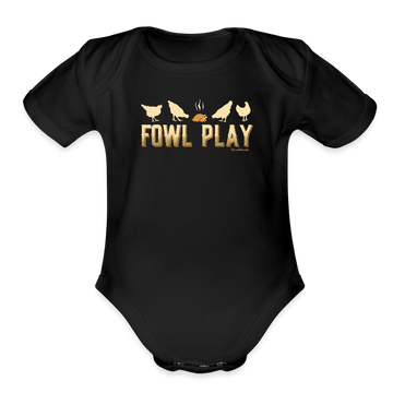 Fowl Play Infant One Piece - black