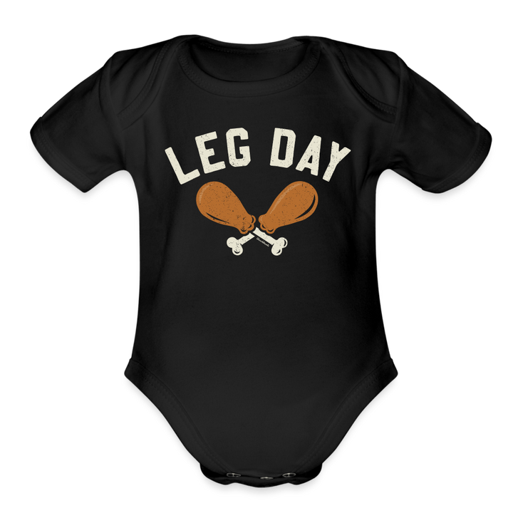 Leg Day Infant One Piece - black