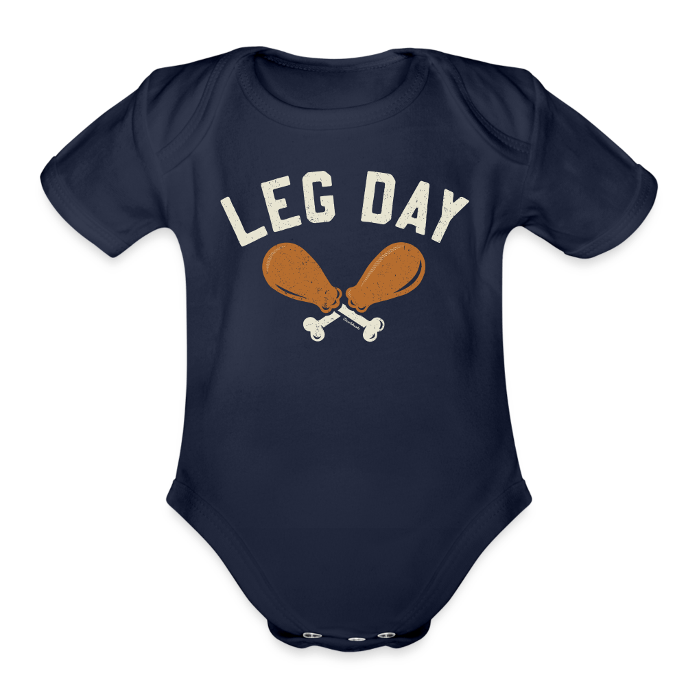 Leg Day Infant One Piece - dark navy